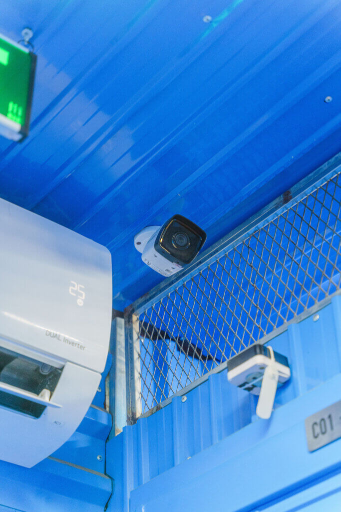 an air conditioner in a cold storage