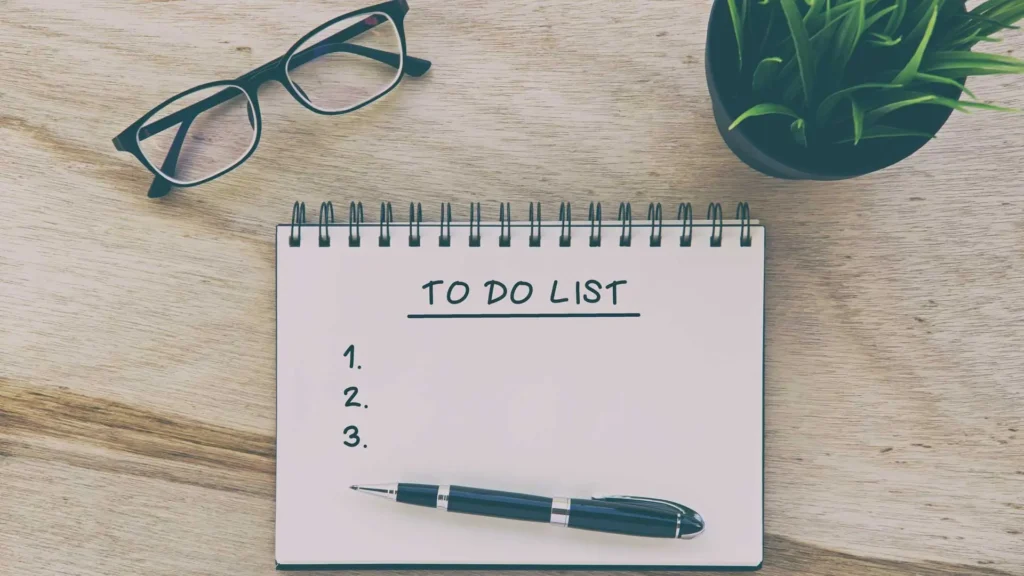 house moving to-do list